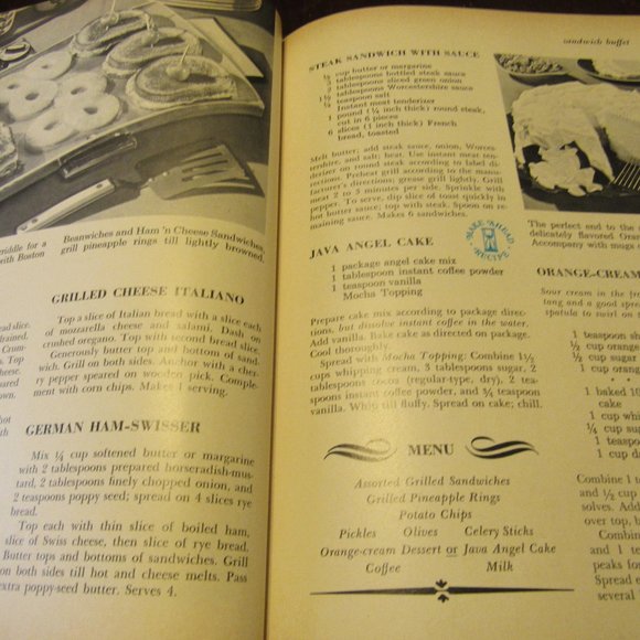 🍞🥚🥐 Vintage 1960's "BHG Jiffy Cooking" Cookbook - HC - Picture 9 of 11